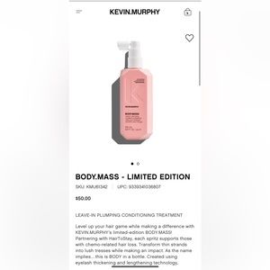 Kevin murphy body mass strengthening and densifying hair treatment